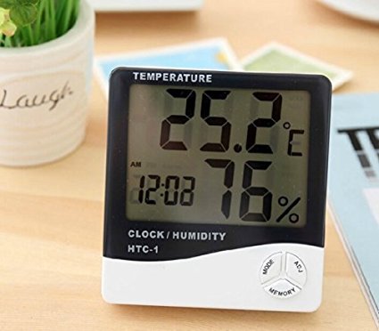 Liroyal LCD Digital Temperature Humidity Meter Thermometer