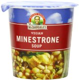 Dr McDougalls Right Foods Vegan Minestrone and Pasta Soup 23-Ounce Cups Pack of 6