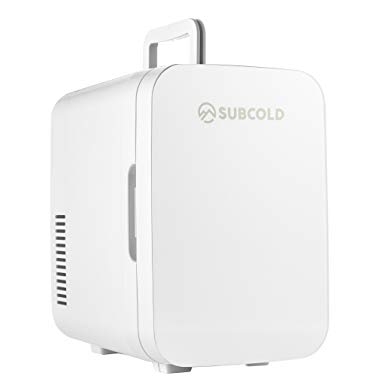Subcold Ultra 6 Mini Fridge Cooler & Warmer | 6L capacity | Compact, Portable and Quiet | AC DC Power Compatibility (White)