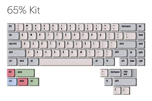 Drop + MiTo XDA Canvas Keycap Set for 65% Keyboards - Compatible with Cherry MX Switches and Clones (65% 79-Key Kit)