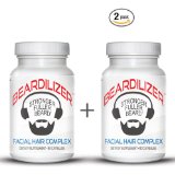 Beardilizer  - 1 Facial Hair and Beard Growth Complex for Men - 90 Capsules Powerful Nutrients Blend