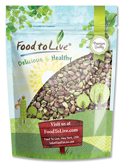 Food to Live No Shell Pistachios (Raw, Unsalted, Kernels, Bulk) (12 Ounces)