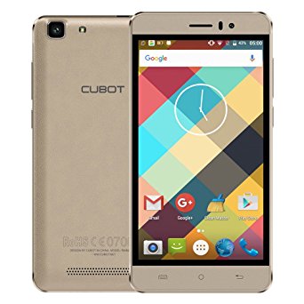 Cubot Rainbow Smartphone 3G WCDMA Android 6.0 OS Quad Core MTK6580 5.0" IPS Screen 1.3GHz 1GB RAM 16GB ROM 5MP 13MP Dual Cameras OTG Gesture Wake