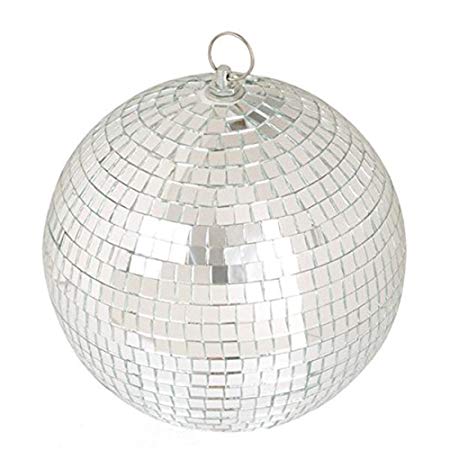 LEEUEE 6" Disco Mirror Ball，Silver