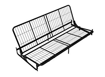 Dorel Home Products Black Metal Futon Frame for Wood Arms