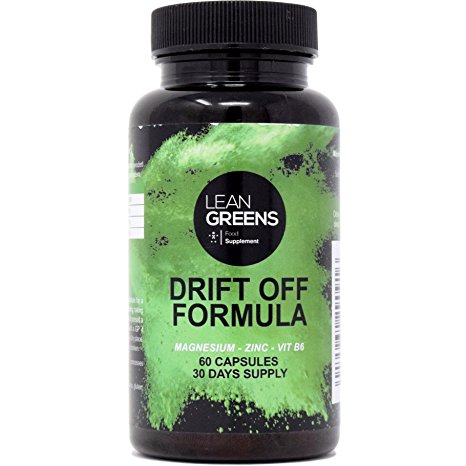 Magnesium Citrate, Zinc Citrate, Vitamin B6 - Drift Off Formula by Lean Greens for awesome sleep and relaxation
