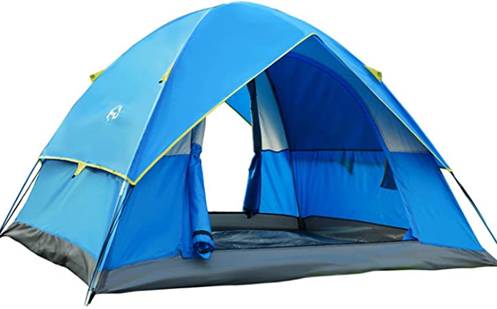 Wind Tour 3-4 Person Lightweight Backpacking Camping Tent Waterproof Double Layer Family Tent for Hiking Fishing Outdoor Travel Picnic
