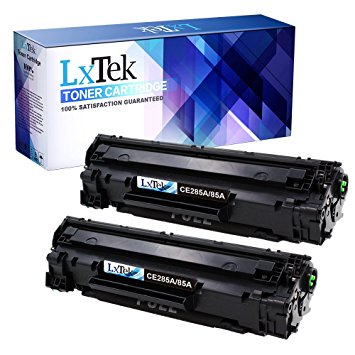 LxTek Compatible Toner Cartridge Replacement Set For HP CE285A 85A (2 Black) For use in HP LaserJet Pro P1102 P1102w P1109w M1217nfw M1212nf M1132 M1214nfh Printer