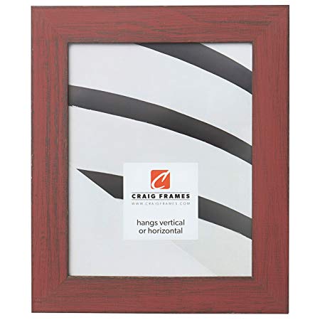 Craig Frames Jasper Picture Frame, 11 x 17 Inch, Country Alabama Red