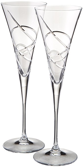 Lenox Adorn Toasting Flute, Clear, Set of 2