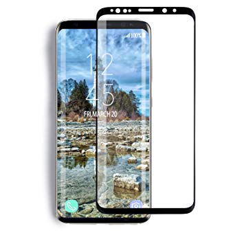 ELYAN Galaxy S9 Plus Screen Protector, for Galaxy S9 Plus Tempered Glass 3D Curved Full Coverage High Definition Anti-Scratch Anti-Bubble Galaxy S9 Plus Screen Protector