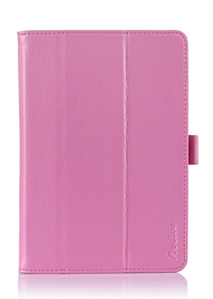 ProCase Apple iPad mini 2 / iPad mini Case - Tri-Fold Smart Cover Stand Folio Case for iPad mini 2 (2013) and iPad mini (2012), with Smart Cover Auto Sleep/Wake (Pink)