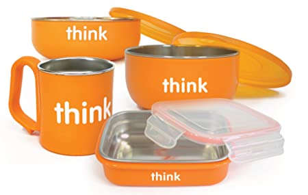 Thinkbaby Complete BPA Free Feeding Set (Orange)