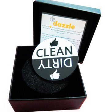 Clean Dirty Dishwasher Magnet by De Dazzle. Big Clean and Dirty Signs for Easy Visibility and Indication. Works on Metallic & Non-Metallic Dishwashers. Perfect Kitchen Gadget for Home and Gifting.