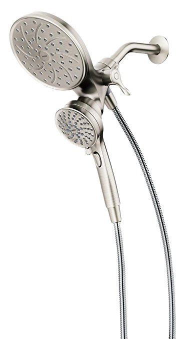 Moen 26008srn Attract 6-Spray Hand Shower and Shower Head Combo Kit with Magnetix in Spot Resist Brushed Nickel