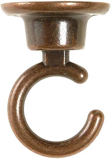 Amertac 227BC Large Contempo Ceiling Hooks, Brushed Copper