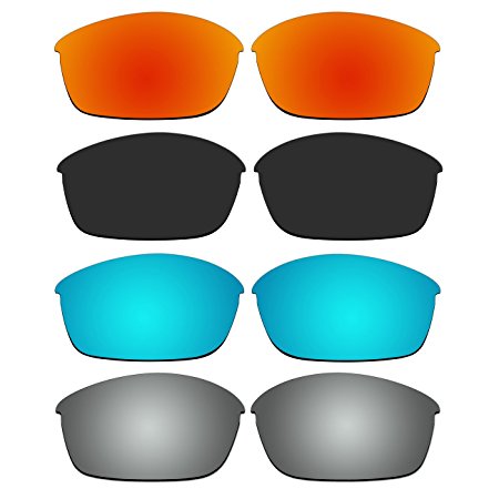 4 Pair Replacement Polarized Lenses for Oakley Flak Jacket Sunglasses Pack P14