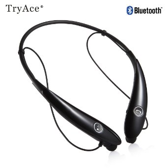 TryAce HV-900 Wireless Music A2DP Stereo CSR Bluetooth 40 Headset Universal Vibration Lightweight Neckband Style Headphone Earphone for iPhone6 6S 5S 5C 5 4S Samsung S6 S6 edge S5 S4 Note 432iPadiPodLGHTCAndroid Tablet and Enabled Bluetooth Devices
