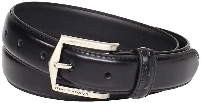 Stacy Adams Men's Big-Tall 30 mm Pinseal Leather with Pinhold Design On Keeper