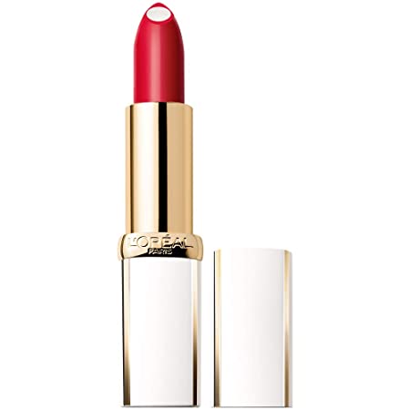 L'Oreal Paris Age Perfect Luminous Hydrating Lipstick With Nourishing Serum and Pro Vitamin B5-9 Hour Hydration - Available in 10 Shades, Flaming Carmin, 0.13 oz.