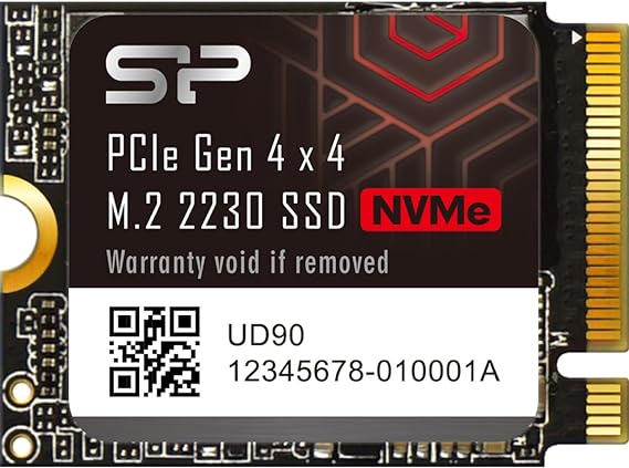 Silicon Power 2TB UD90 2230 NVMe 4.0 Gen4 PCIe M.2 SSD R/W up to 5,000/3,200MB/s Solid State Drive Compatible with Steam Deck (SP02KGBP44UD9007)