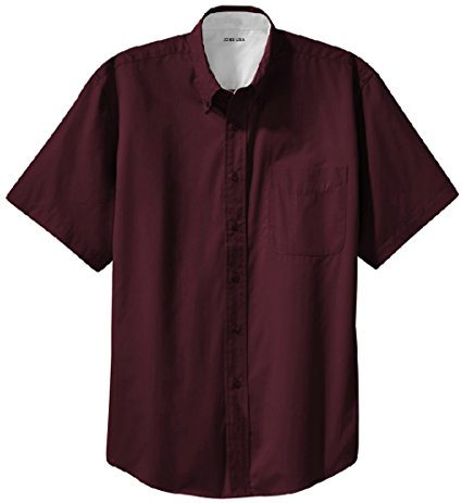 Men's Short Sleeve Wrinkle Resistant Easy Care Shirts in 32 Colors. Sizes XS-6XL