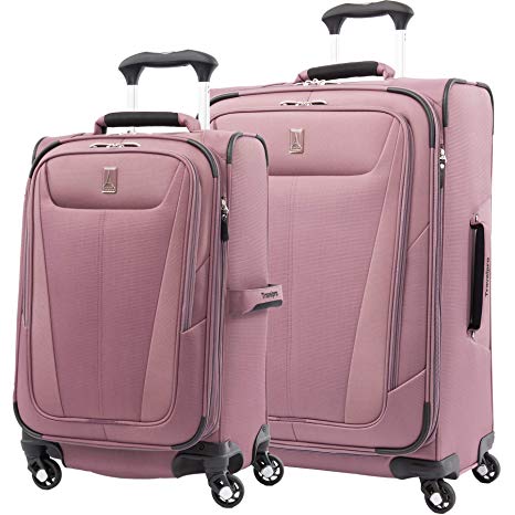 Travelpro Maxlite 5 Lightweight 2-piece Set(21",25") Expandable Softside Luggage Dusty Rose, 2 PC (21/25)