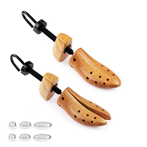 FootFitter Professional 2-Way Shoe Stretcher- Pair of Length and Width Shoe Stretchers