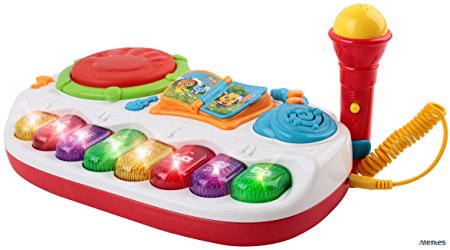 Memtes® Baby Piano & Drum Toy with Microphone with Lights and Various Music Tunes