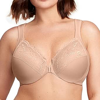 Glamorise Women's Wonderwire Front-closure Bra Underwire #1245