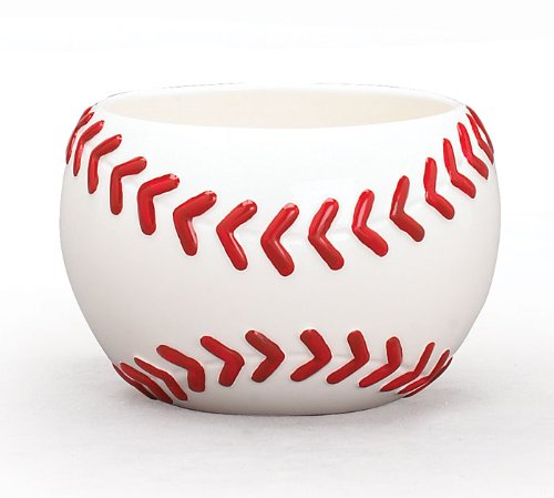 Baseball Shaped Planter/Bowl For Sports themed Events And Room Decor