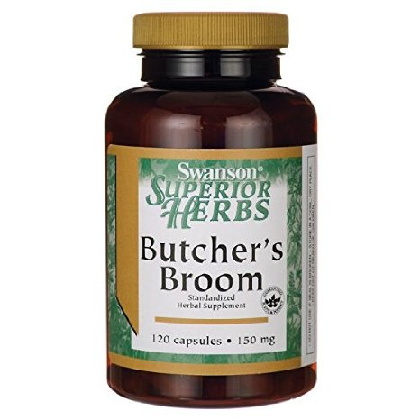 Swanson Butcher's Broom (Standardized) 150 mg 120 Caps