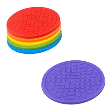 Coasters by Simple Coasters - The Best Drink Coasters and Bar Drink Coasters - These Coasters for Drinks Won’t Stick to Your Glass - For Indoors or Outdoors - Good for Hot or Cold Drinks (Assorted)