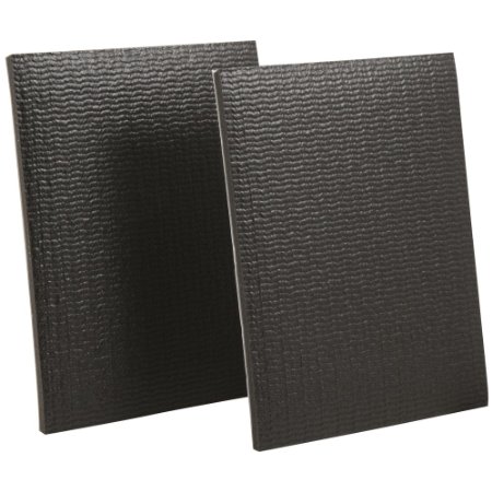 SoftTouch Self-Stick Non-Slip Surface Grip Pads - (2 pieces), 4" x 5" Sheet - Black