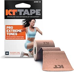 KT Tape Pro Kinesiologie-Tape, Synthetisches Sport-Tape, 4,8 m, ungeschnittene Rolle