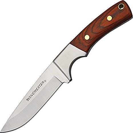 Winchester Small Fixed Blade Knife, Wood Handle [22-41340]