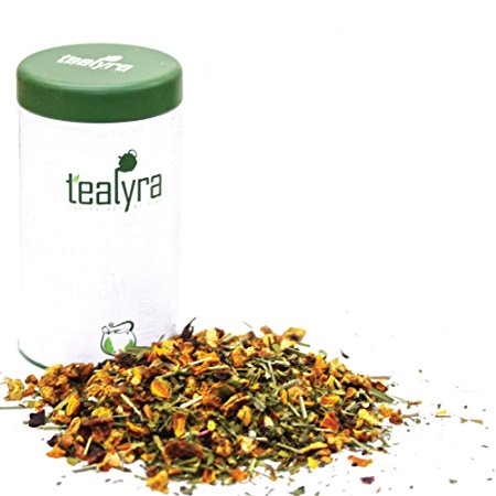 Tealyra - Orange Lemonade - Herbal - Fruity - Loose Leaf Tea Blend - Antioxidants and Vitamins Rich - Boost Immune System - 100% Natural - Hot and Iced - Caffeine-Free - Gift Tin - 4-ounce