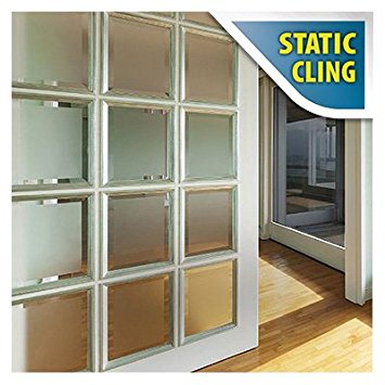 BDF 1PFR Window Film Non-Adhesive Frosted Privacy Static Cling (36ins X 7ft)