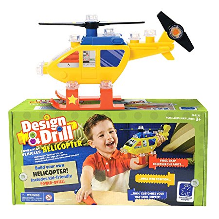 Educational Insights Design & Drill Power Play Vehicles Helicopter