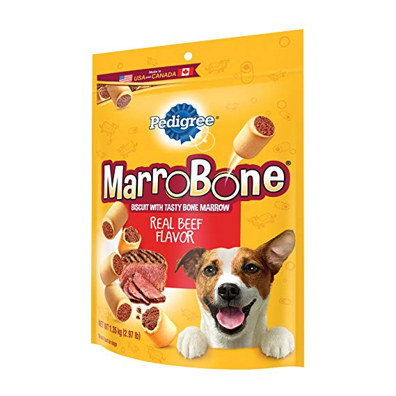 DISCONTINUED: PEDIGREE MARROBONE Real Beef Flavor Snacks for Dogs 2.97 Pounds