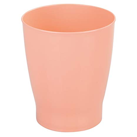 InterDesign Franklin Wastebasket Trash Can - Coral