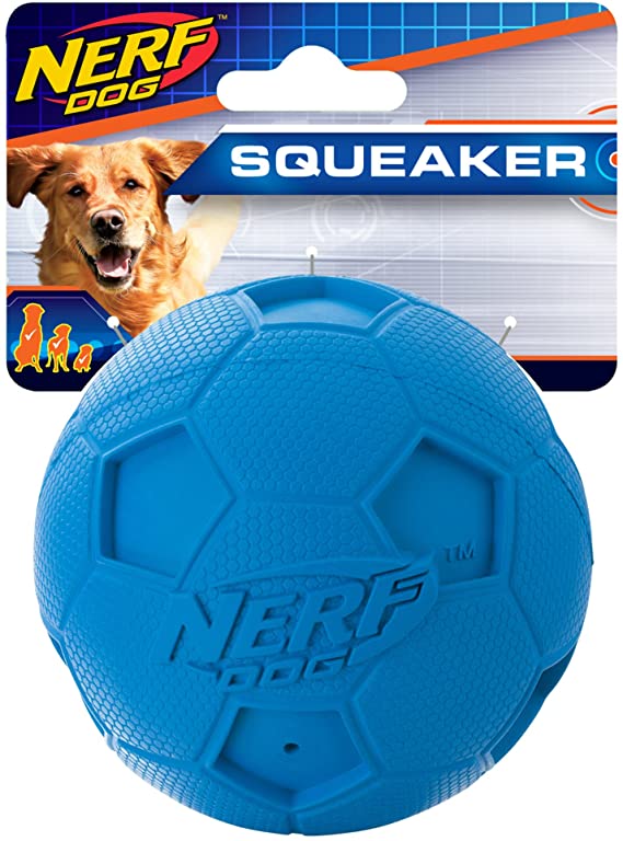 Nerf Dog Soccer Squeak Ball Dog Toy