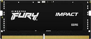 Kingston Technology Fury Impact 32GB 5600MT/s DDR5 CL40 Laptop Memory Single Module | Lower Power Comsumption | Intel XMP 3.0 | Plug N Play | KF556S40IB-32