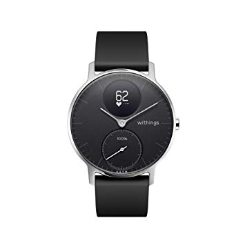 Withings Steel HR Hybrid Smartwatch - Activity Tracker with Connected GPS, Heart Rate Monitor, Sleep Monitor, Smart Notifications, Water Resistant with 25-day battery life