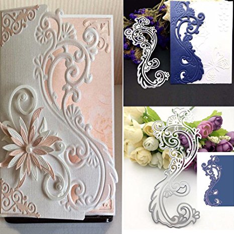 Bluelans Cutting Dies Stencil Metal Mould Template for DIY Scrapbook Album Paper Card Making (Lace Flower Cutting Dies)