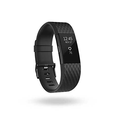 Fitbit Charge 2 Heart Rate   Fitness Wristband, Special Edition, Gunmetal, Small