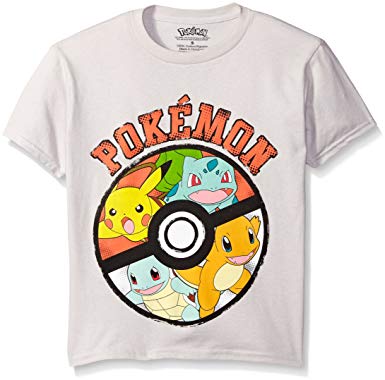 Pokemon Boys' Pokemon Group Short Sleeve Tee