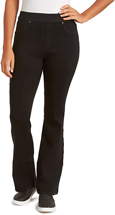 Gloria Vanderbilt Women's High Rise Pull on Boot Cut Jean