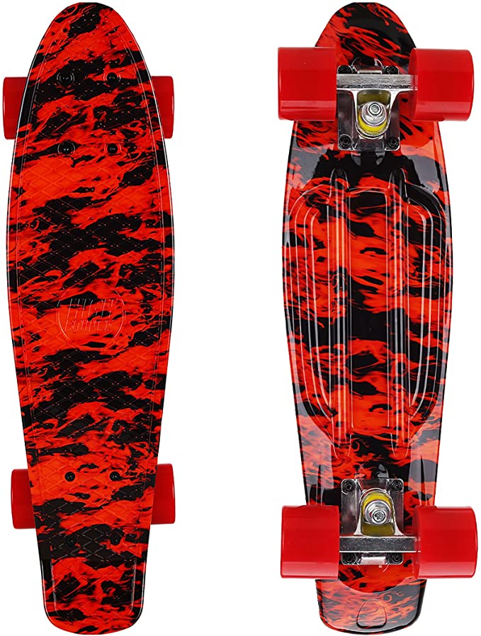 High Bounce Complete 22 Inch Skateboard for Kids of All Ages, Girls, Boys