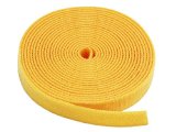 Monoprice 105832 075-Inch One Wrap Hook and Loop Fastening Tape 5 YardRoll Yellow